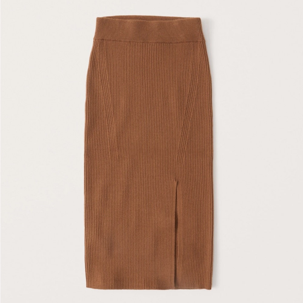 Abercrombie & Fitch ribbed slit skirt